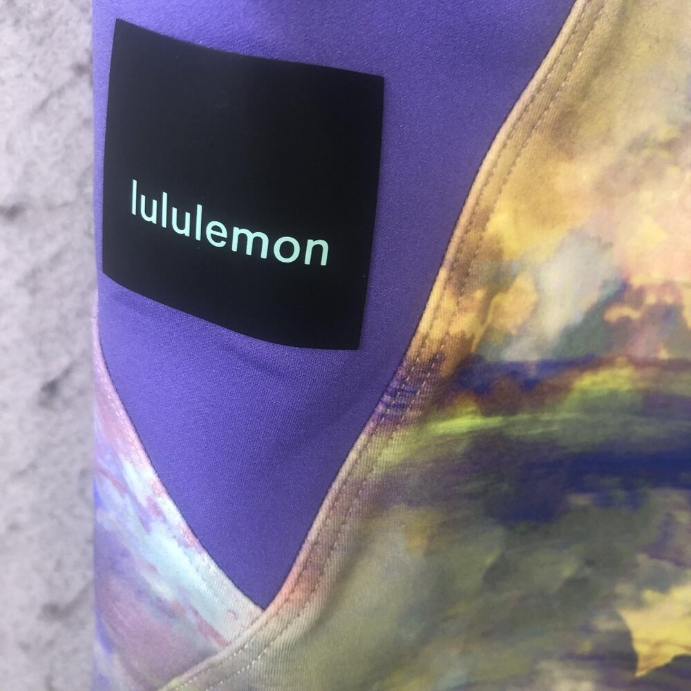 Lululemon Leggings Womens 6 Multicolor Tie Dye Cropped Zip Pockets Athleisure - Picture 3 of 16